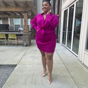 Fashion nova cowl neck dress